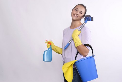 Commercial flooring maintenance in a White City business