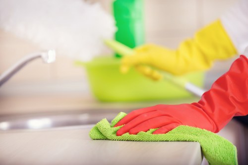 White City Carpet Cleaners carrying out a safe final carpet cleaning check